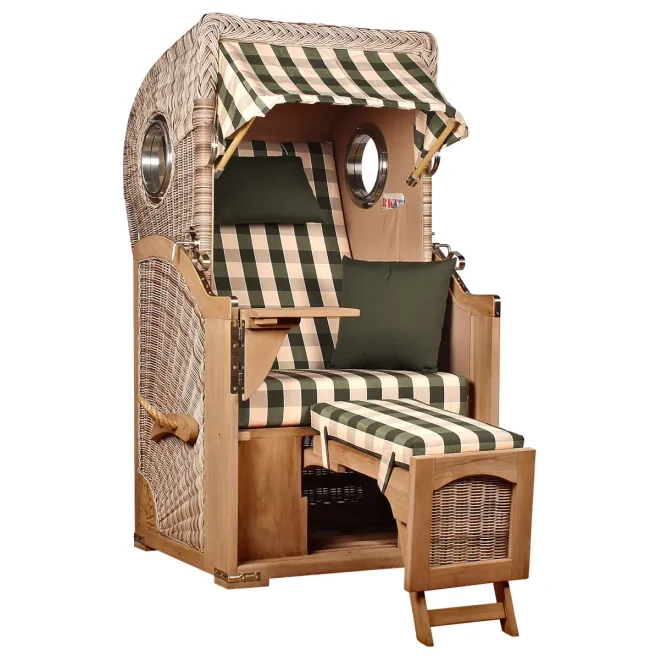 Strandkorb Single 80cm ➪ TEAKHOLZ besser wie Mahagoni
