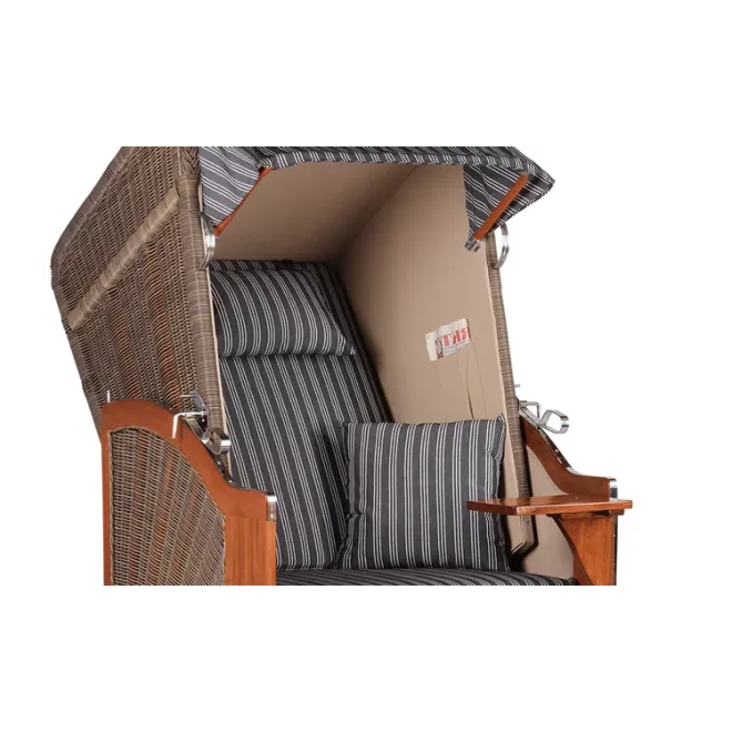 Strandkorb Single 80cm - MAHAGONI HOLZ