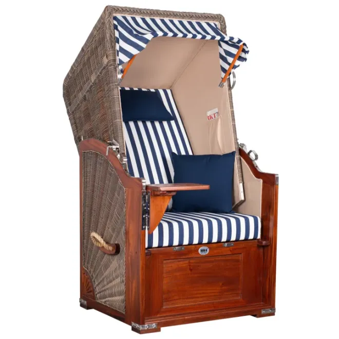 Strandkorb Single 80cm - MAHAGONI HOLZ
