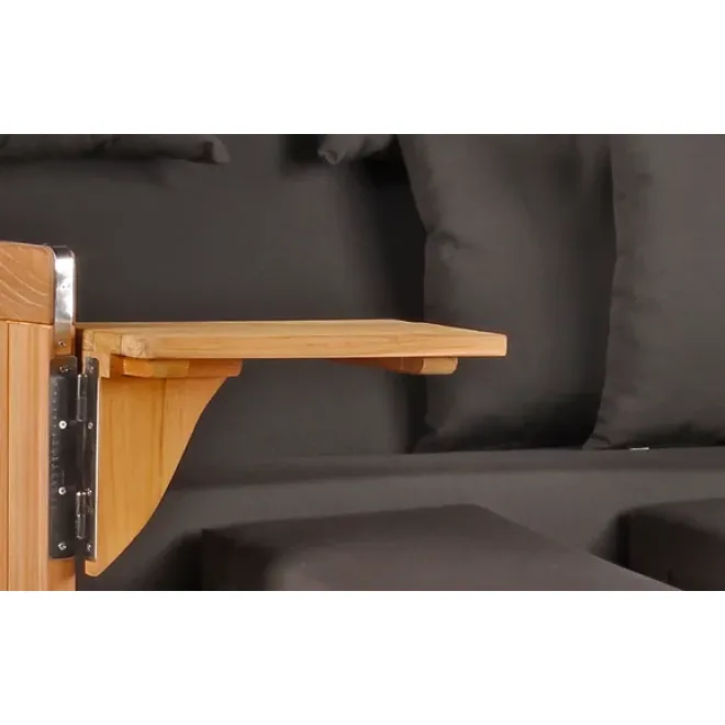 TEAK STRANDKORB PREMIUM - MASSIVE QUALITAET - HOCHWERTIGES TEAK HOLZ