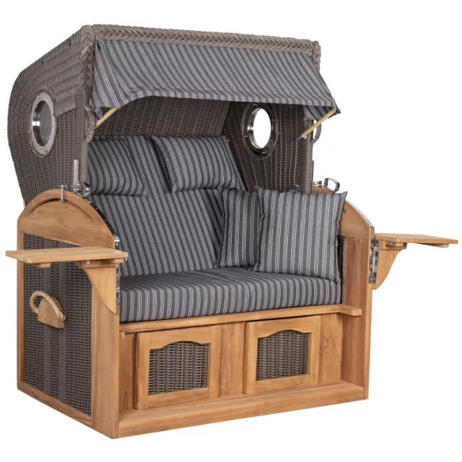 Strandkorb Sylt Teak 2.5 XXL - Premiumqualität