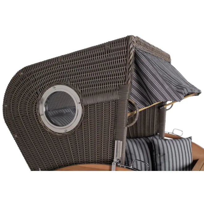 Strandkorb Sylt Teak 2.5 XXL - Premiumqualität