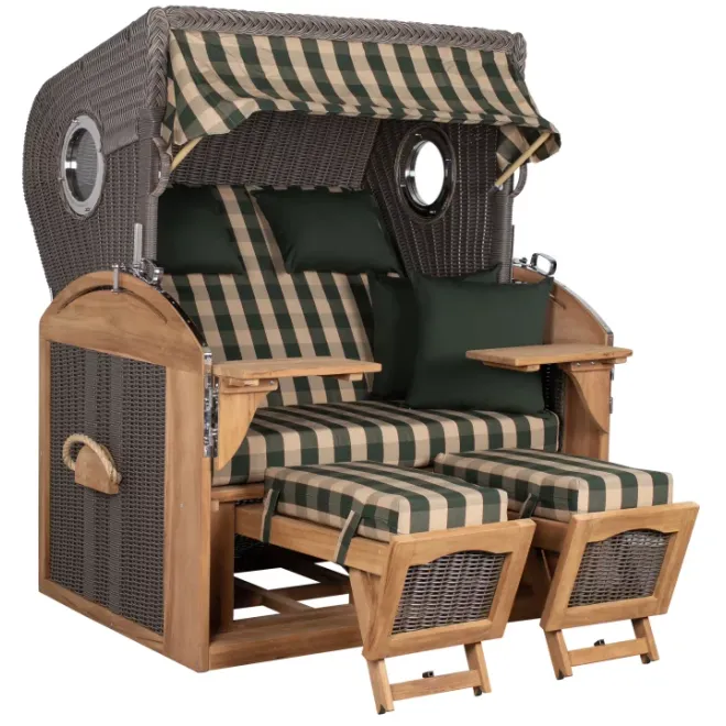 Strandkorb Sylt Teak 2.5 XXL ➪ Premiumqualität