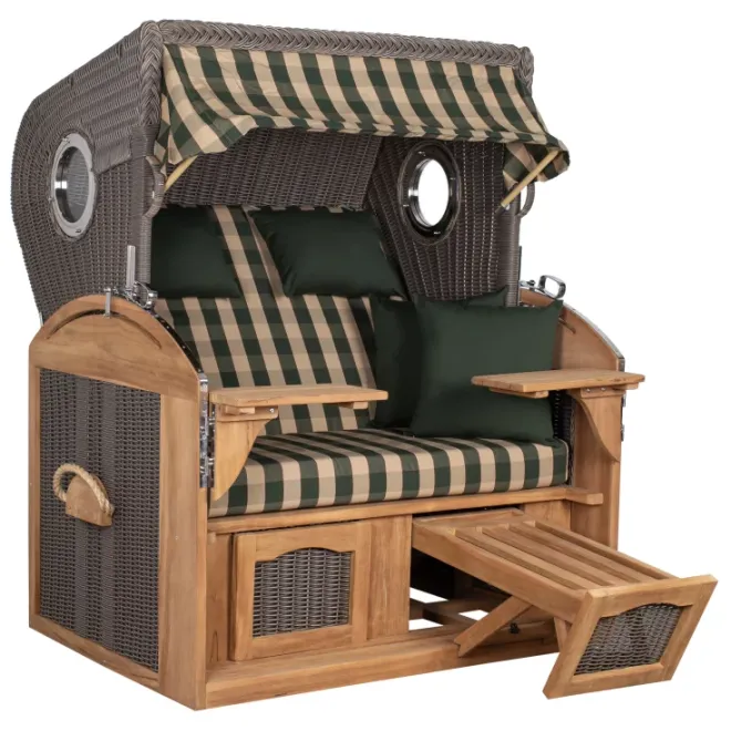 Strandkorb Sylt Teak 2.5 XXL - Premiumqualität