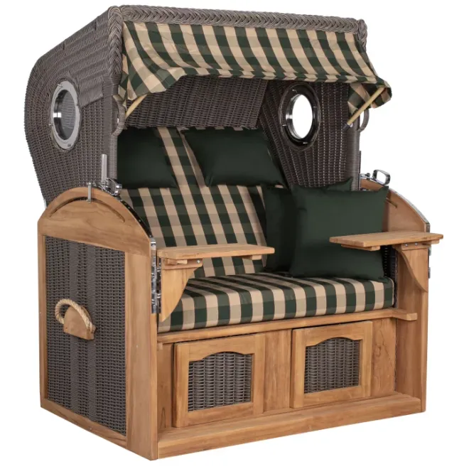 Strandkorb Sylt Teak 2.5 XXL - Premiumqualität