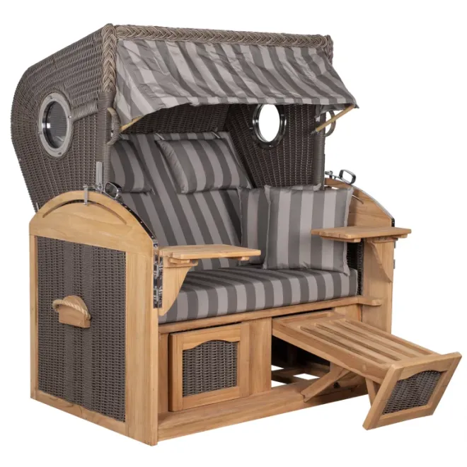 Strandkorb Sylt Teak 2.5 XXL - Premiumqualität