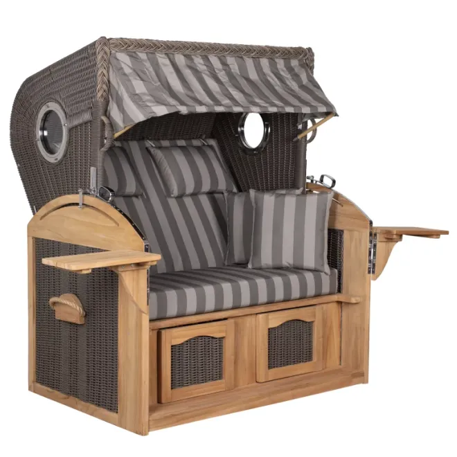 Strandkorb Sylt Teak 2.5 XXL - Premiumqualität
