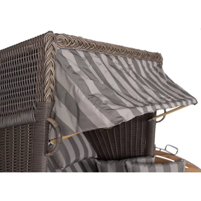 Strandkorb Sylt Teak 2.5 XXL - Premiumqualität
