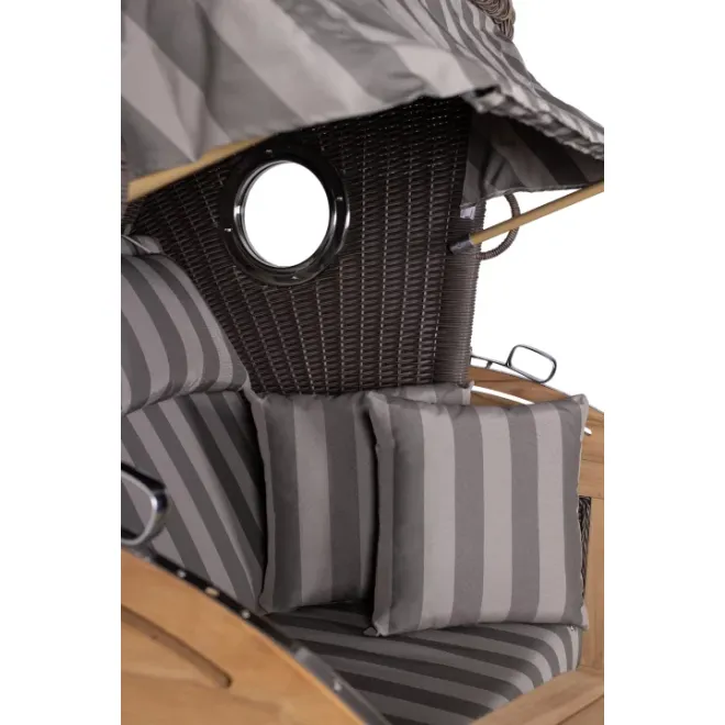 Strandkorb Sylt Teak 2.5 XXL - Premiumqualität