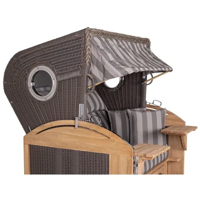 Strandkorb Sylt Teak 2.5 XXL - Premiumqualität