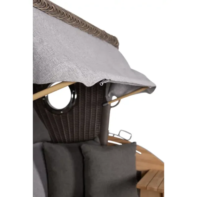 Strandkorb Sylt Teak 2.5 XXL - Premiumqualität