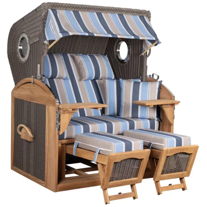 Strandkorb Sylt Teak 2.5 XXL ➪ Premiumqualität