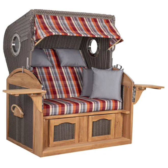 Strandkorb Sylt Teak 2.5 XXL - Premiumqualität