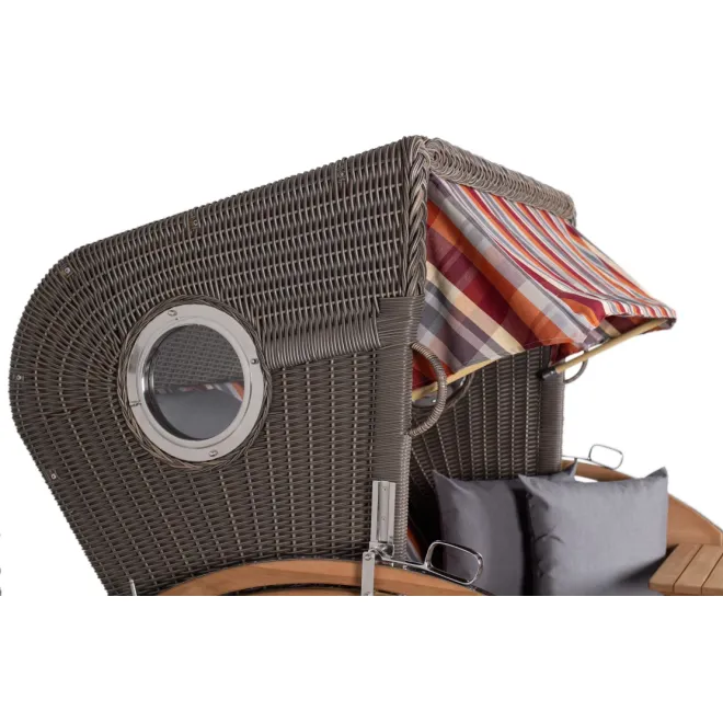 Strandkorb Sylt Teak 2.5 XXL - Premiumqualität