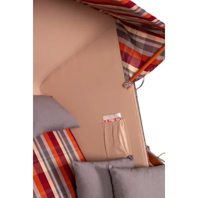 Strandkorb - MAHAGONI HOLZ Grey