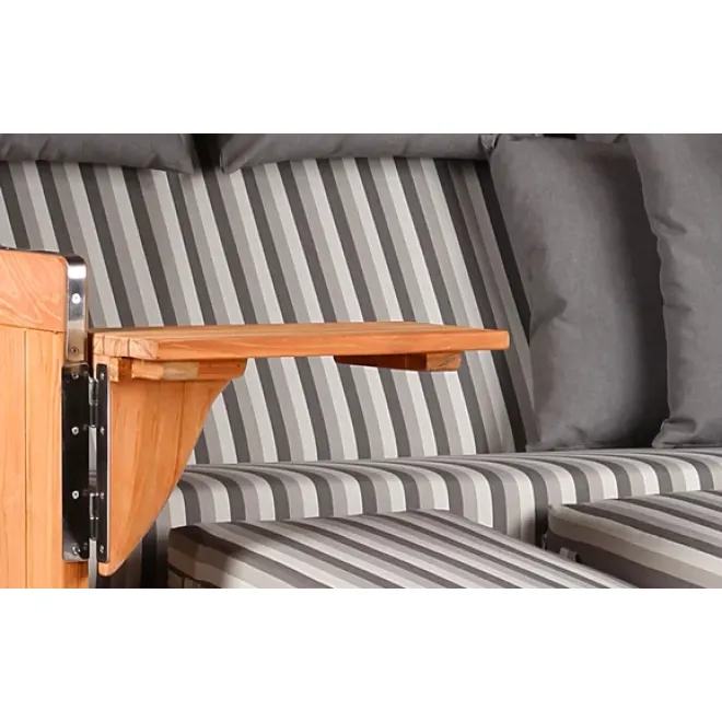 Strandkorb Teak 3er XXL - Premiumqualität