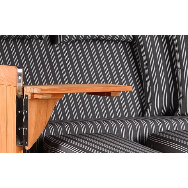 Strandkorb Teak 3er XXL - Premiumqualität