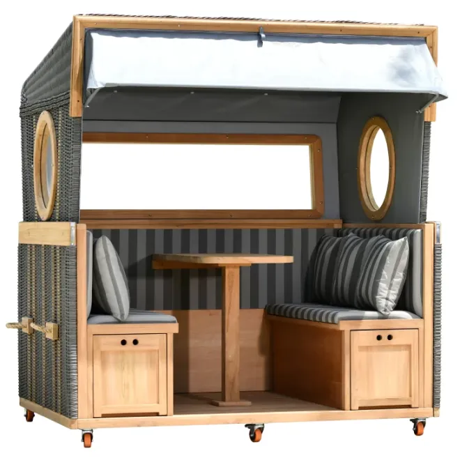 Strandkorb Teak 3eSTRANDKOERBE/MR_DEKO/BAL6 Personen Lounge Strandkorb - perfekt für Gastro - Messe und PrivatTIKUM/fehlt.pngr XXL - Premiumqualität
