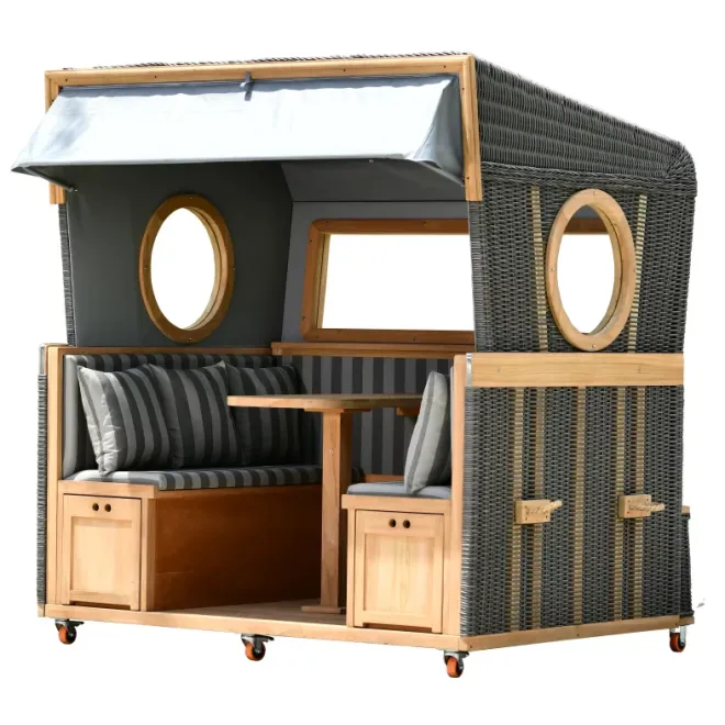 Strandkorb TeaSTRANDKOERB6 Personen Lounge Strandkorb - perfekt für Gastro - Messe und PrivatE/MR_DEKO/BALTIKUM/fehlt.pngk 3er XXL - Premiumqualität