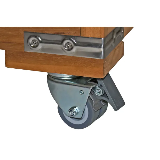 Strandkorb Rollen 6er Set Doppelrollen mit Stopper