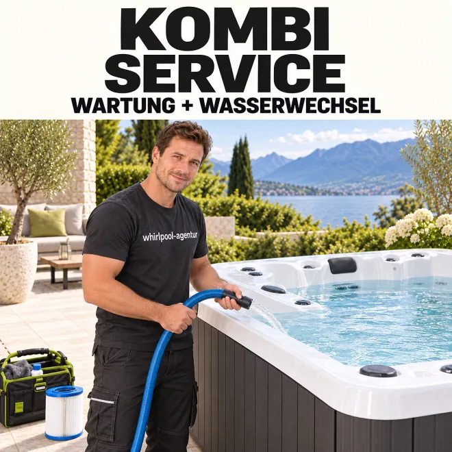 Whirlpool Sorglos Wartung: Service und Wasserwechsel einmalige Kosten