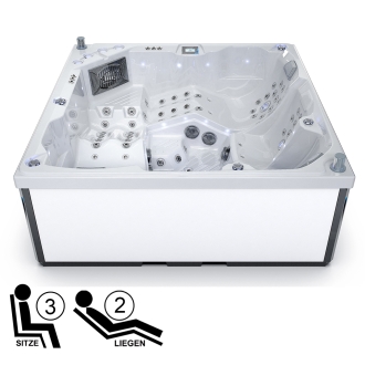 Familien Whirlpool L508 mit USA Balboa Steuerung 2 Liegen 3 Sitze - 230x230cm