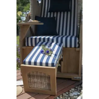Strandkorb Single 80cm - TEAKHOLZ besser wie Mahagoni