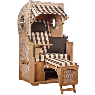 Strandkorb Single 80cm ➪ TEAKHOLZ besser wie Mahagoni