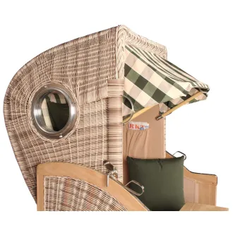 Strandkorb Single 80cm - TEAKHOLZ besser wie Mahagoni