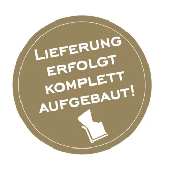 Anlieferung komplett aufgebaut. Strandkorb Single 80cm - MAHAGONI HOLZ