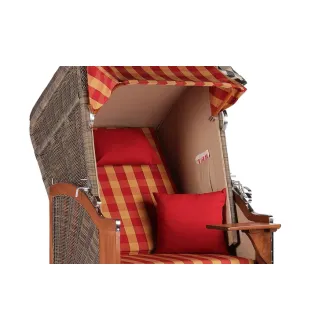 Strandkorb Single 80cm - MAHAGONI HOLZ