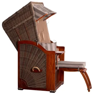 Strandkorb Single 80cm - MAHAGONI HOLZ