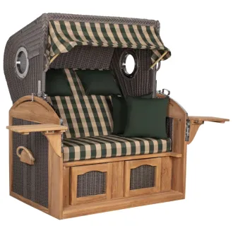 Strandkorb Sylt Teak 2.5 XXL - Premiumqualität