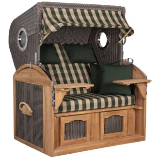 Strandkorb Sylt Teak 2.5 XXL - Premiumqualität