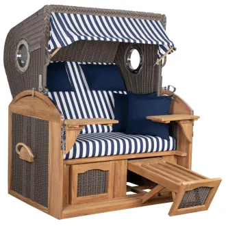 Strandkorb Sylt Teak 2.5 XXL - Premiumqualität