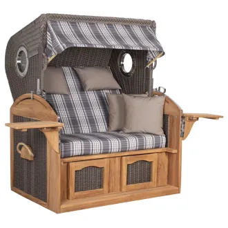 Strandkorb Sylt Teak 2.5 XXL - Premiumqualität