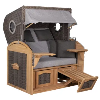 Strandkorb Sylt Teak 2.5 XXL - Premiumqualität