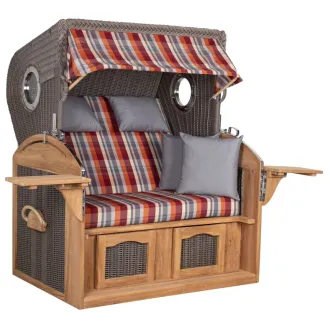 Strandkorb Sylt Teak 2.5 XXL - Premiumqualität