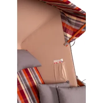 Strandkorb - MAHAGONI HOLZ Grey