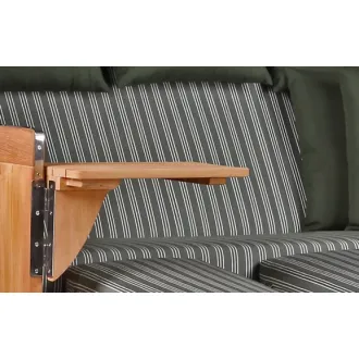 Strandkorb Teak 3er XXL - Premiumqualität