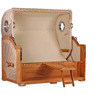 Strandkorb Teak 3er XXL - Premiumqualität