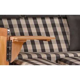 Strandkorb Teak 3er XXL - Premiumqualität