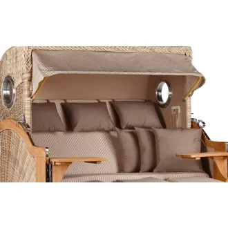 Strandkorb Teak 3er XXL - Premiumqualität