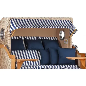 Strandkorb Teak 3er XXL - Premiumqualität