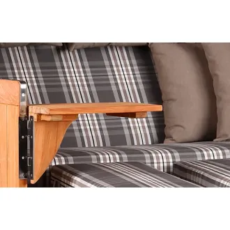 Strandkorb Teak 3er XXL - Premiumqualität