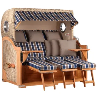 Strandkorb Teak 3er XXL ➪ Premiumqualität