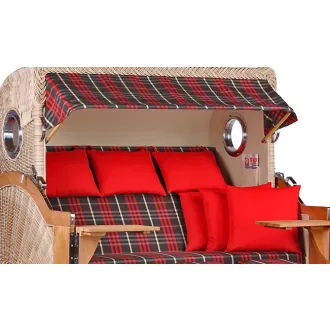 Strandkorb Teak 3er XXL - Premiumqualität