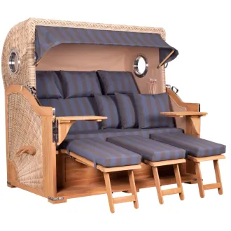 Strandkorb Teak 3er XXL ➪ Premiumqualität