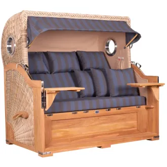 Strandkorb Teak 3er XXL - Premiumqualität