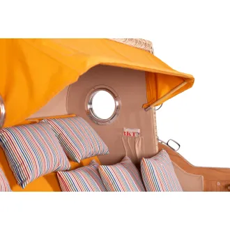 Strandkorb Teak 3er XXL - Premiumqualität